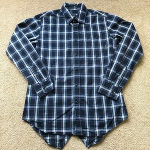 unyforme Men’s Plaid Long Sleeve Button Up Shirt